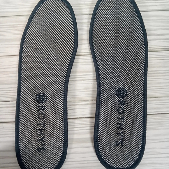 Rothys women's gray anchor textile flats slip ons minimalist size 9 - Picture 4 of 6